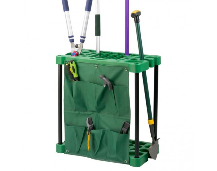 Stojan na záhradné náradie Lamal New - zelená / sivá