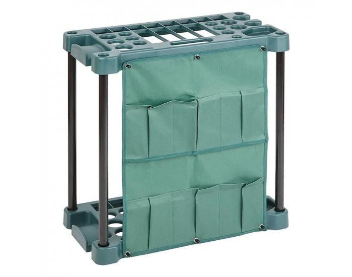 Stojan na záhradné náradie Lamal - zelená / sivá