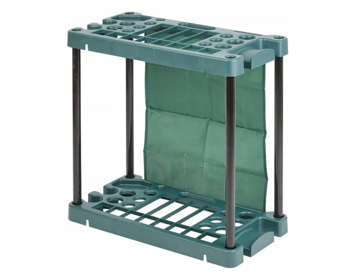 Stojan na záhradné náradie Lamal - zelená / sivá