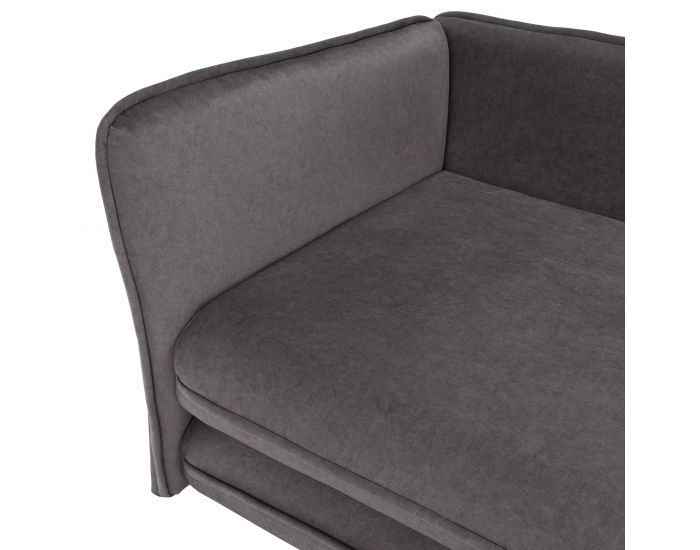 Leňoška s úložným priestorom Lamba L - sivá