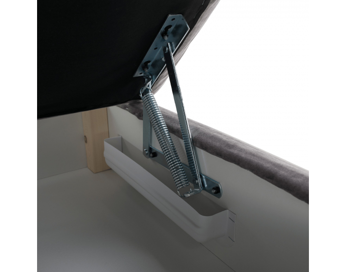 Leňoška s úložným priestorom Lamba L - sivá