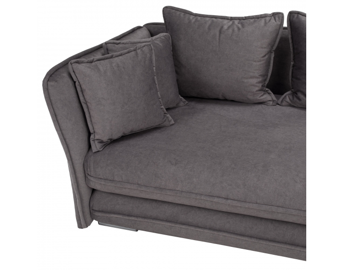 Leňoška s úložným priestorom Lamba L - sivá