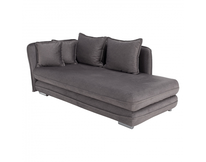 Leňoška s úložným priestorom Lamba L - sivá