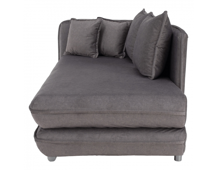 Leňoška s úložným priestorom Lamba L - sivá