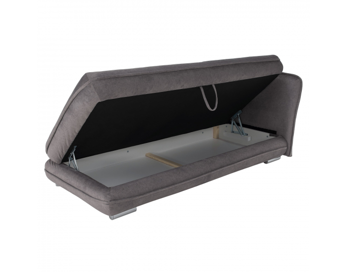 Leňoška s úložným priestorom Lamba P - sivá