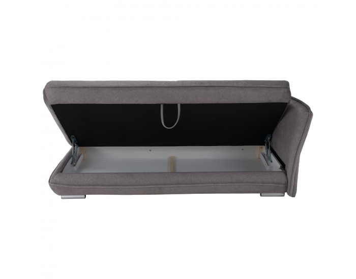 Leňoška s úložným priestorom Lamba P - sivá