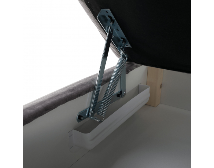 Leňoška s úložným priestorom Lamba P - sivá