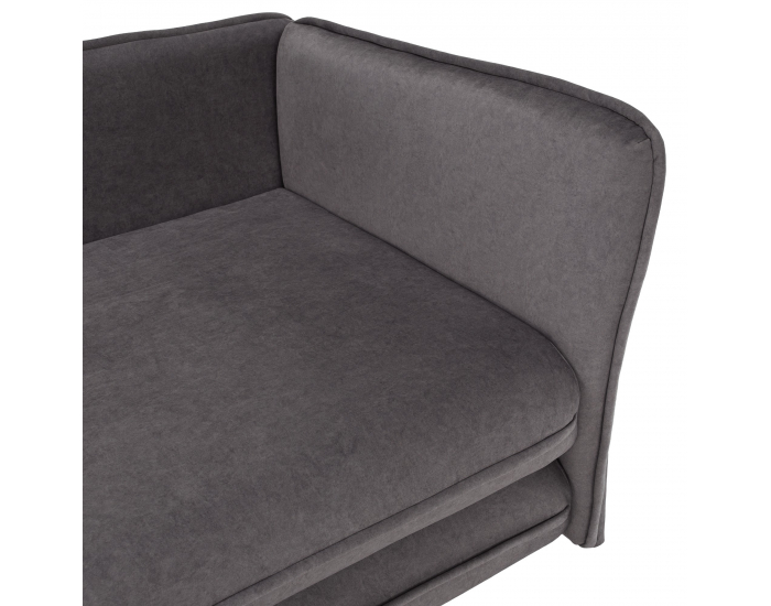 Leňoška s úložným priestorom Lamba P - sivá