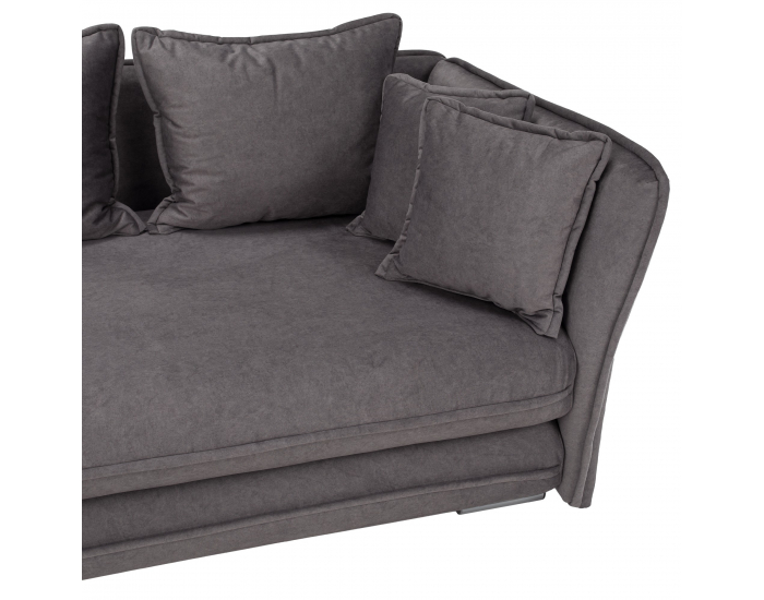 Leňoška s úložným priestorom Lamba P - sivá