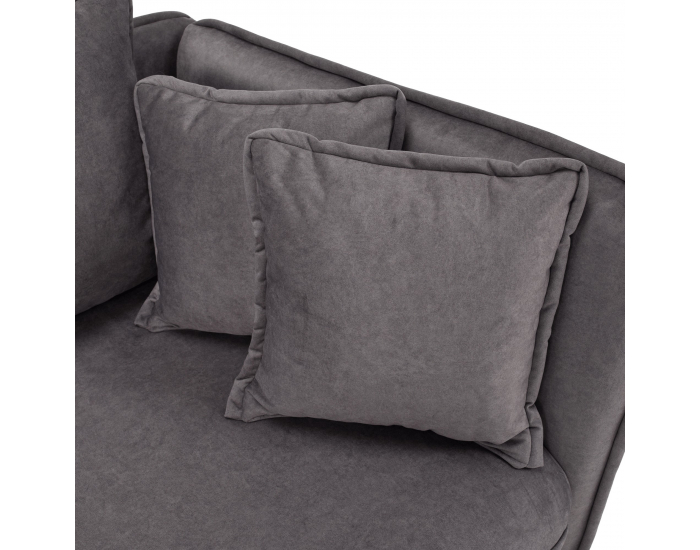 Leňoška s úložným priestorom Lamba P - sivá