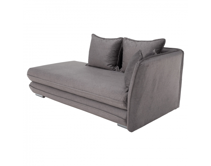 Leňoška s úložným priestorom Lamba P - sivá