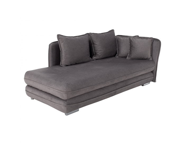 Leňoška s úložným priestorom Lamba P - sivá