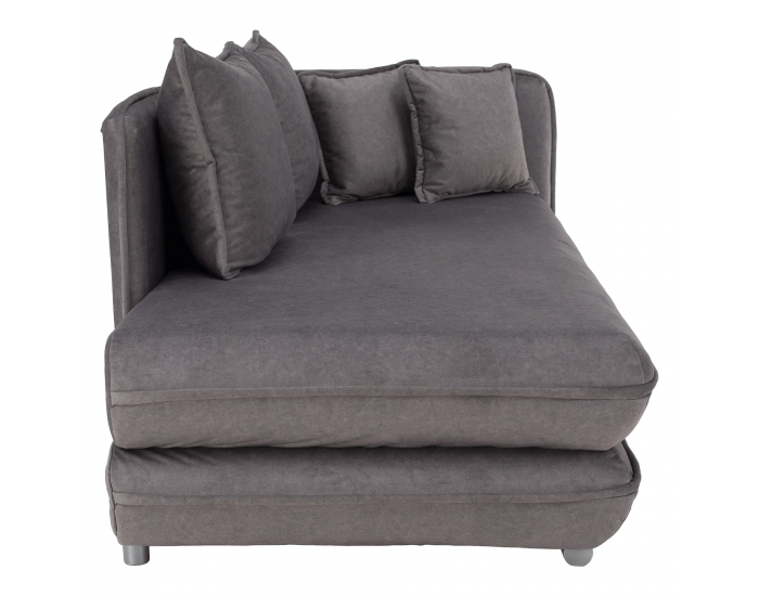 Leňoška s úložným priestorom Lamba P - sivá