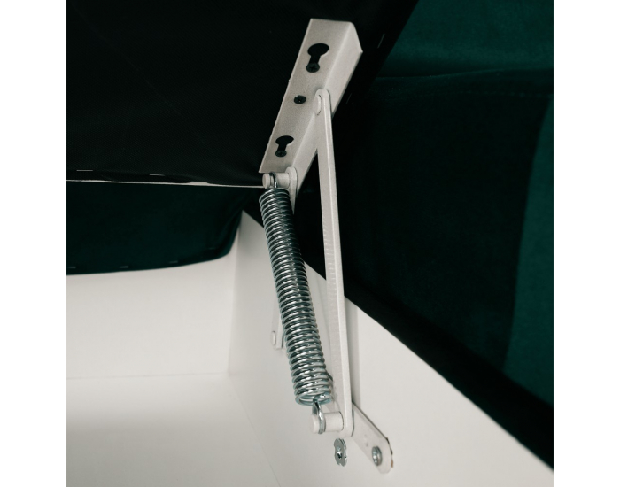 Rohová sedačka U s rozkladom a úložným priestorom Lamora U P - smaragdová