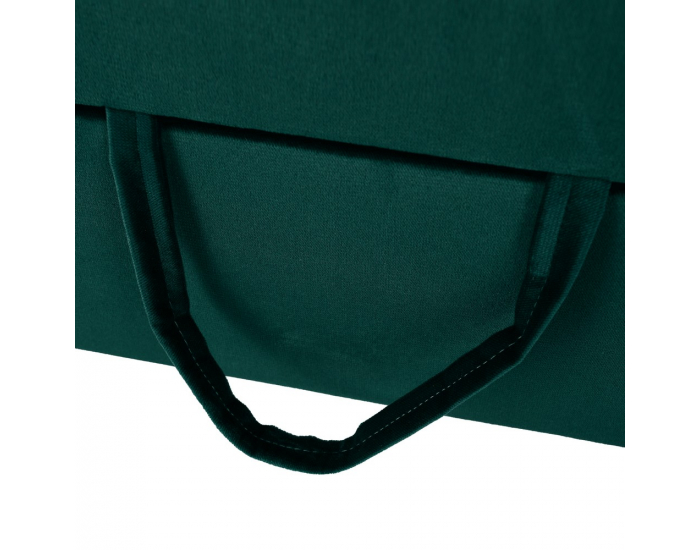 Rohová sedačka U s rozkladom a úložným priestorom Lamora U P - smaragdová