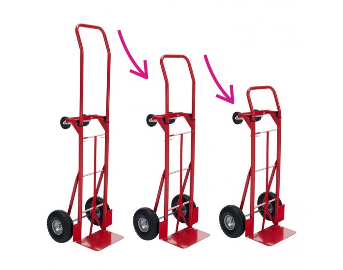 Skladový vozík 2v1 Lamy New - červená / čierna