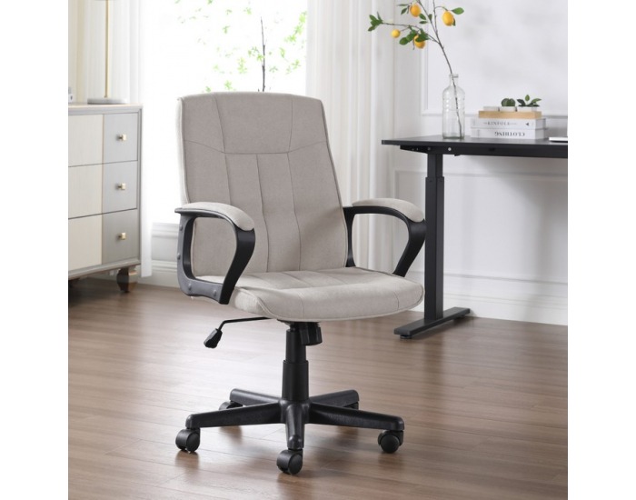 Kancelárske kreslo Landis - svetlosivá / čierna