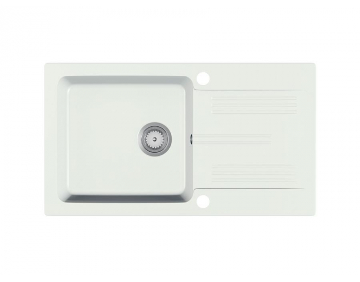 Granitový kuchynský drez Laneo 78x44 cm - biela