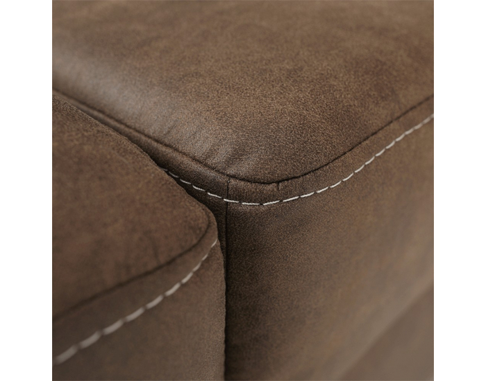 Rohová sedačka s rozkladom a úložným priestorom Lanza L - hnedá / svetlofialová