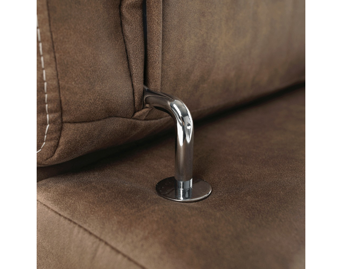 Rohová sedačka s rozkladom a úložným priestorom Lanza P - hnedá / svetlofialová