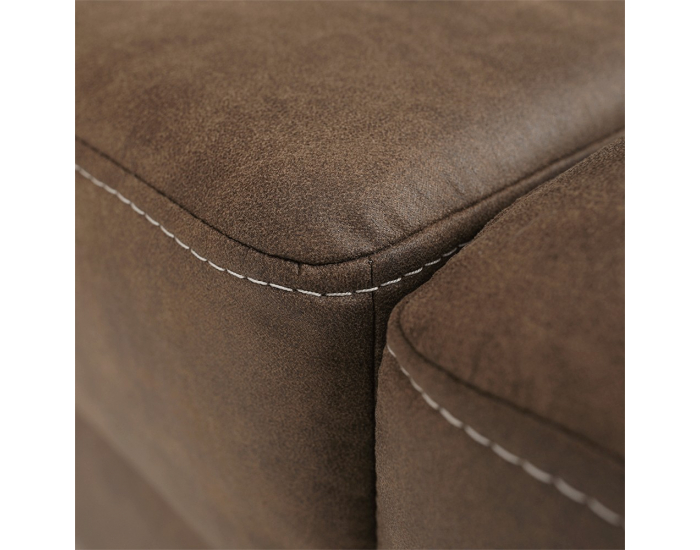 Rohová sedačka s rozkladom a úložným priestorom Lanza P - hnedá / svetlofialová