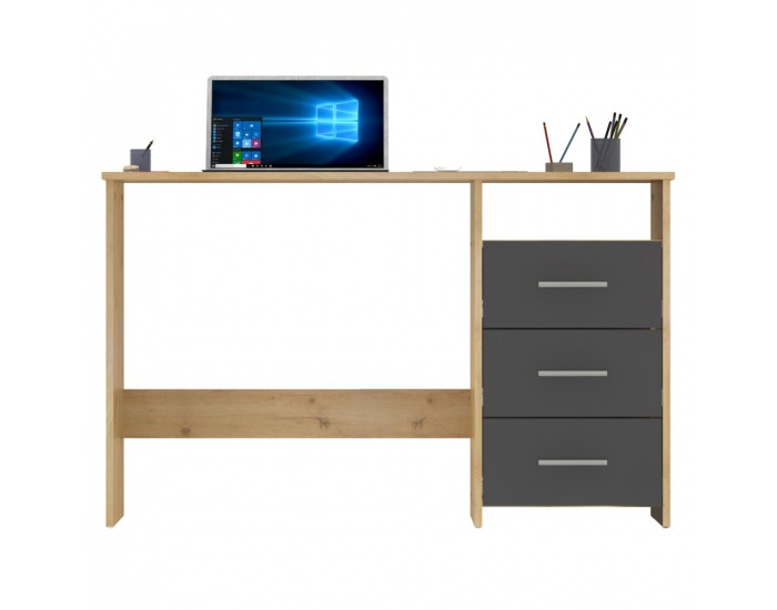 Univerzálny PC stolík Laristote New L/P - dub artisan / grafit