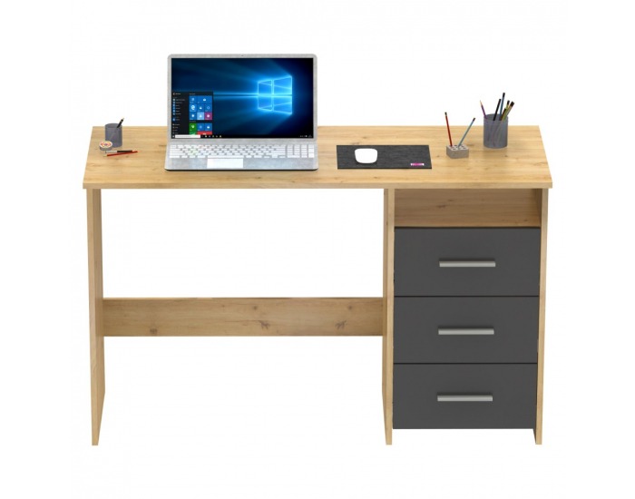 Univerzálny PC stolík Laristote New L/P - dub artisan / grafit