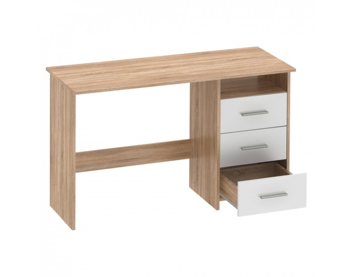 Univerzálny PC stolík Laristote New L/P - dub sonoma / biela