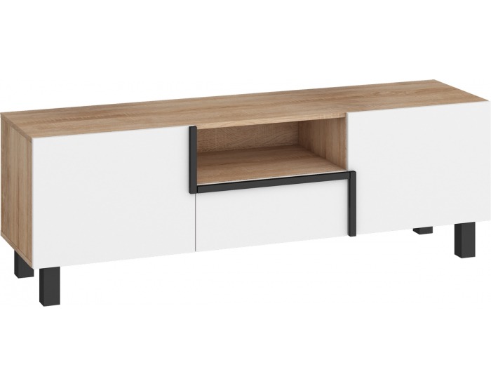 TV stolík Lars LAR-09 - sonoma svetlá / biela
