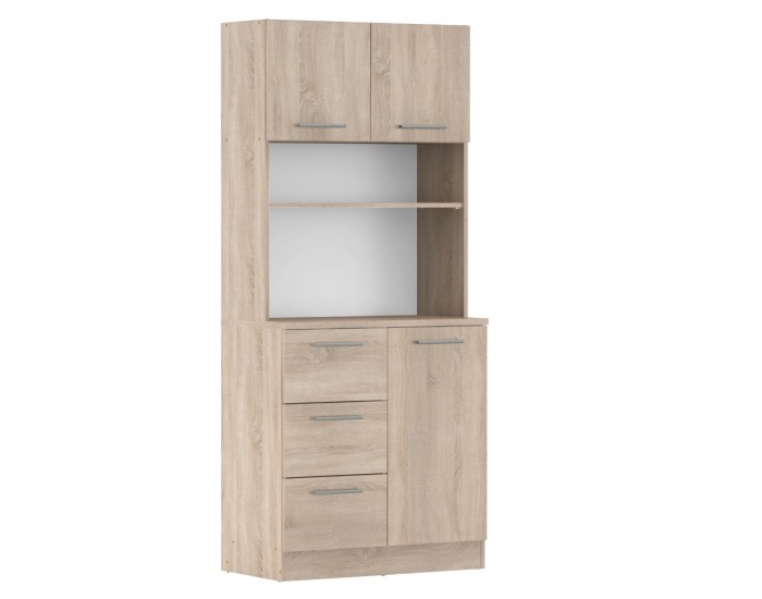 Trojdverový kredenc Laset New - dub sonoma