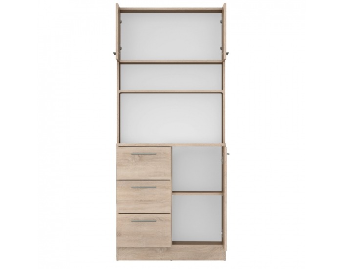 Trojdverový kredenc Laset New - dub sonoma