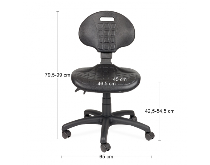 Dielenská stolička Laver BP - čierna