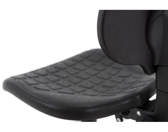 Dielenská stolička s podnožkou Laver BP RB - čierna