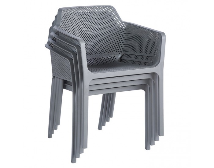 Záhradná stolička Lavton - sivá