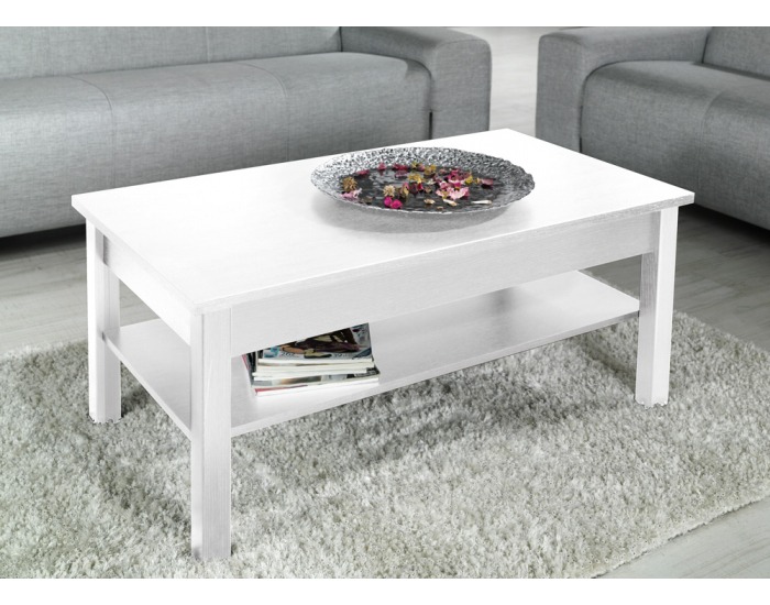 Konferenčný stolík Lawa - biela