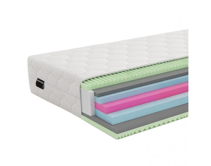 Penový matrac Layer 19 cm 140x200 cm - biela
