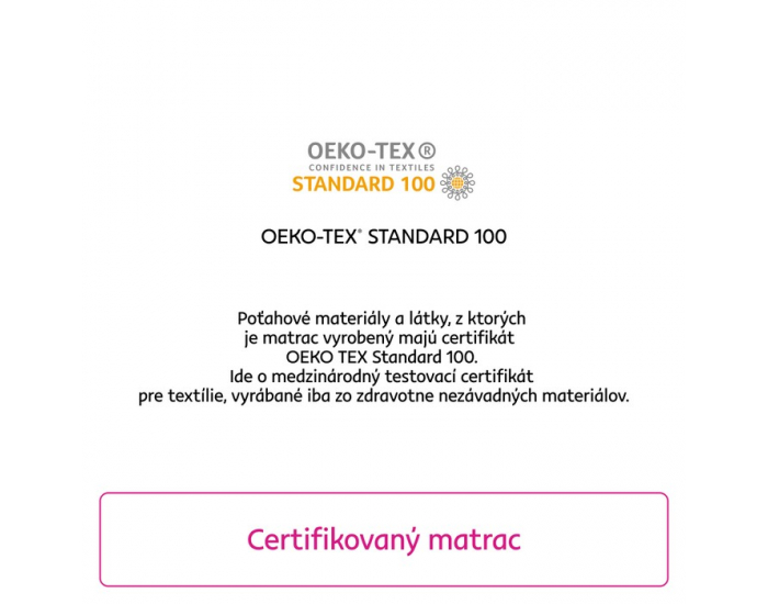 Penový matrac Layer 19 cm 160x200 cm - biela