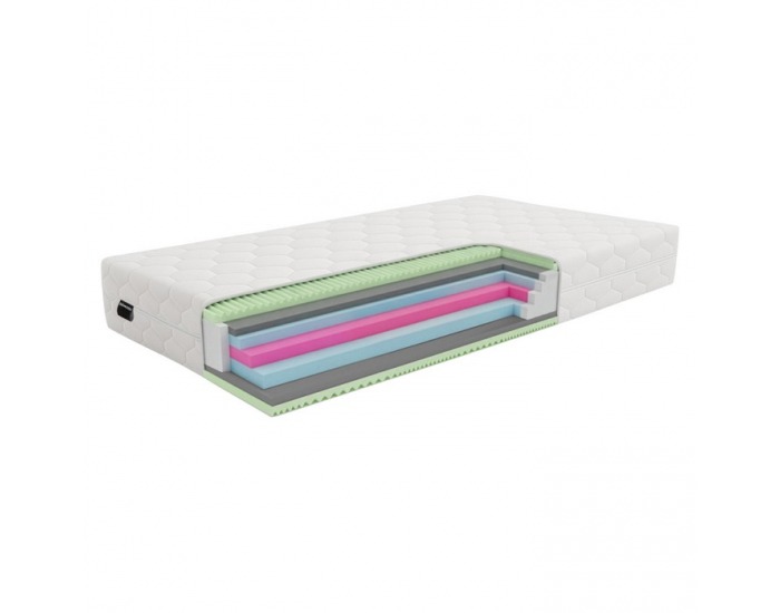 Penový matrac Layer 19 cm 90x200 cm - biela