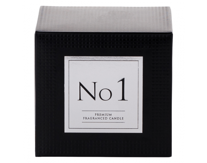 Vonná sviečka v skle Leana Typ 1 300 g - priehľadná / biela