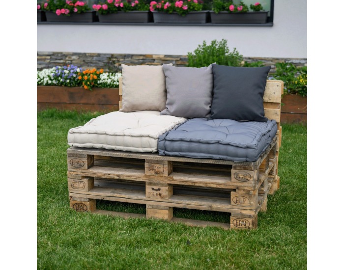 Vankúš na paletové sedenie Legno - hnedosivá (taupe)