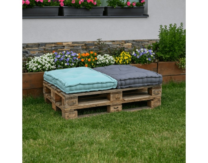 Vankúš na paletové sedenie Legno - tmavosivá