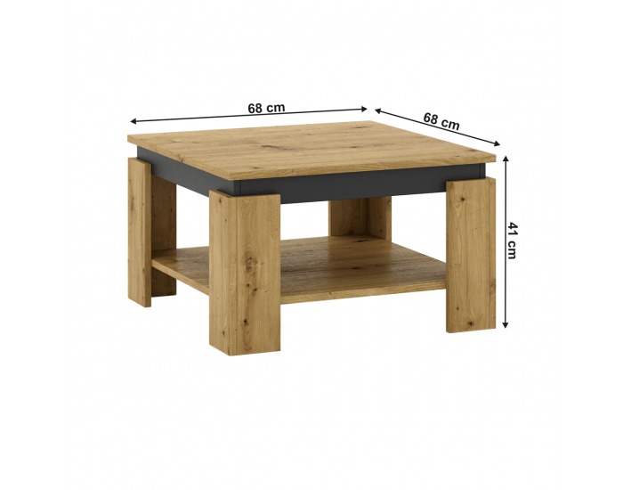 Konferenčný stolík Lejsy - dub artisan / grafit