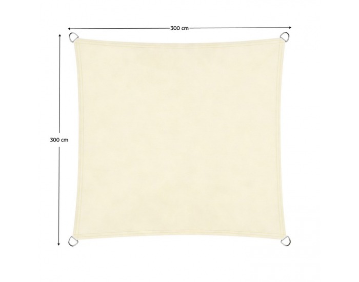 Tieniaca plachta Lendo New Typ 5 300x300 cm - béžová