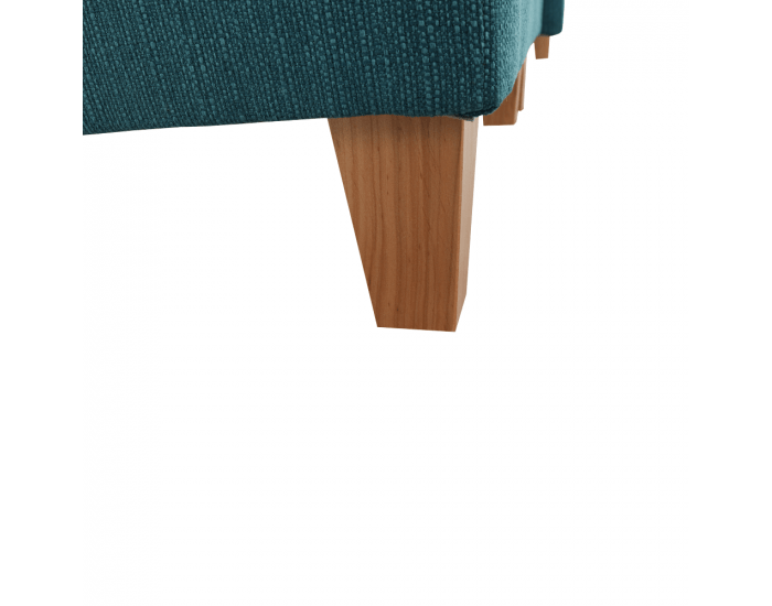 Leňoška s taburetkou Duran P - modrá