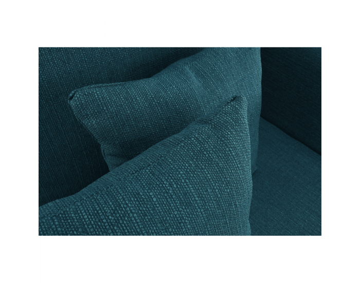 Leňoška s taburetkou Duran P - modrá