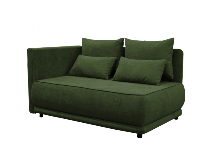 Rozkladacia pohovka s úložným priestorom Liami L - zelená