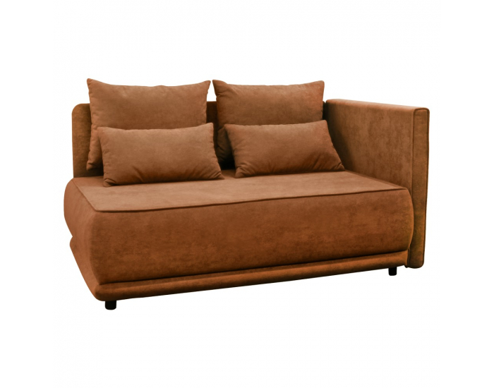 Rozkladacia pohovka s úložným priestorom Liami P - terakota