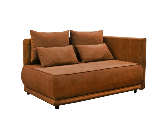 Rozkladacia pohovka s úložným priestorom Liami P - terakota