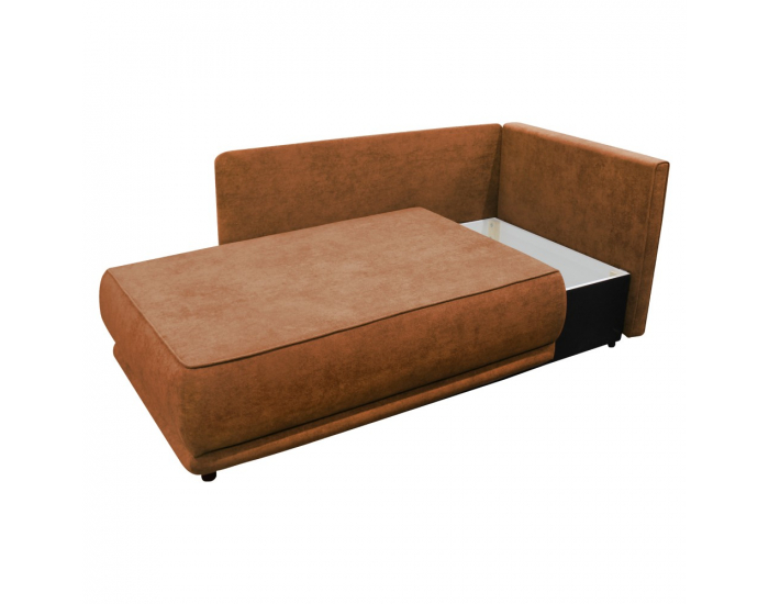 Rozkladacia pohovka s úložným priestorom Liami P - terakota