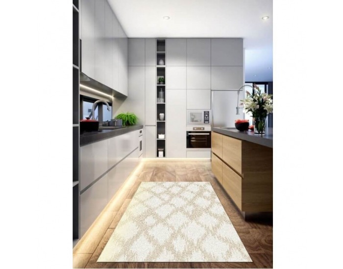 Koberec Libar 67x120 cm - krémová / biela